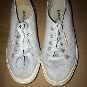 Superga blue lace shoes size 38 (size 8)